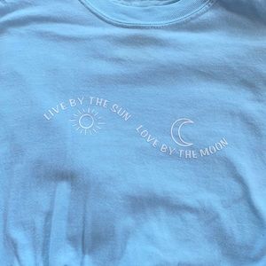 Live by the sun Love by the moon GraphicTee Cotton